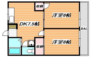 サンライズパレス2の物件間取画像